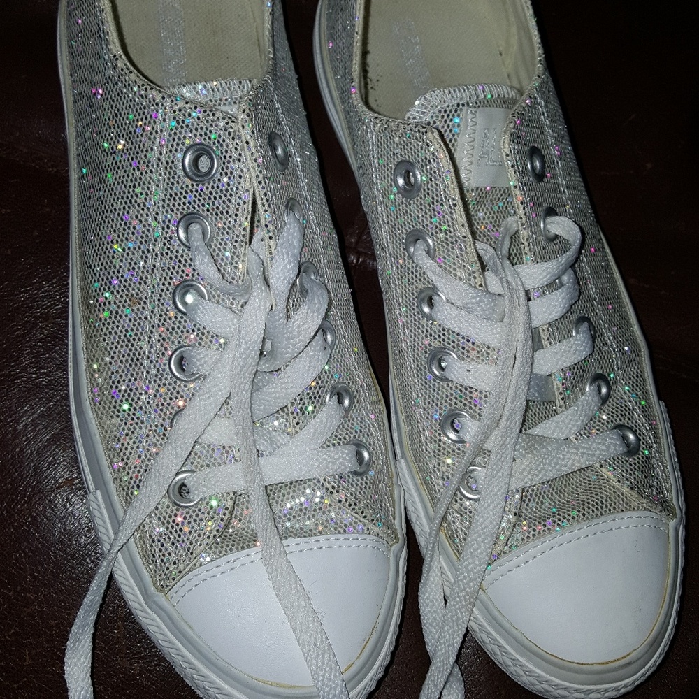 Women's glitter converse